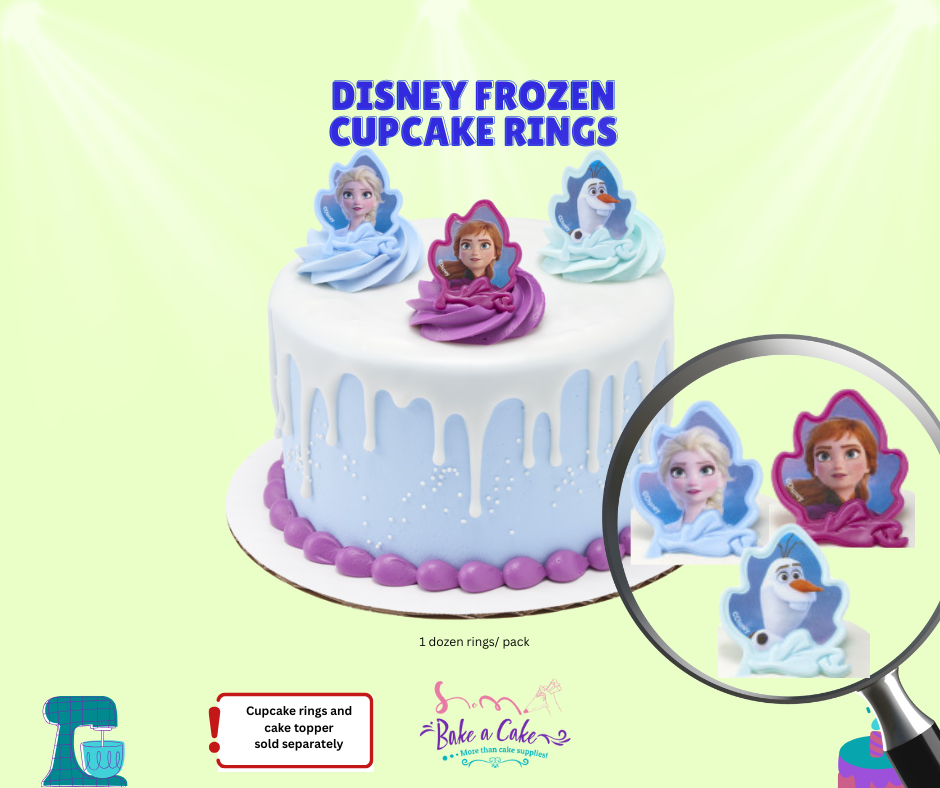 Make your cupcakes magical with Disney Frozen Cupcake Rings featuring Elsa, Anna, and Olaf! ❄️ Perfect for birthdays & themed parties. Reusable & fun for kids! 🧁✨