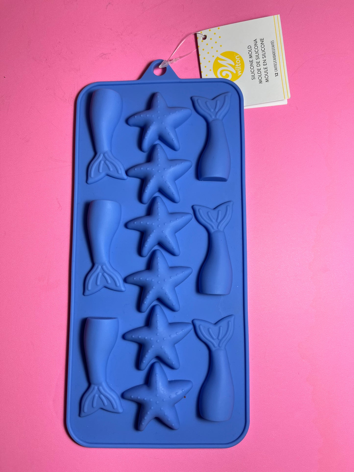 Wilton Mermaid Tail & Star Silicone Mold – 8 Cavity