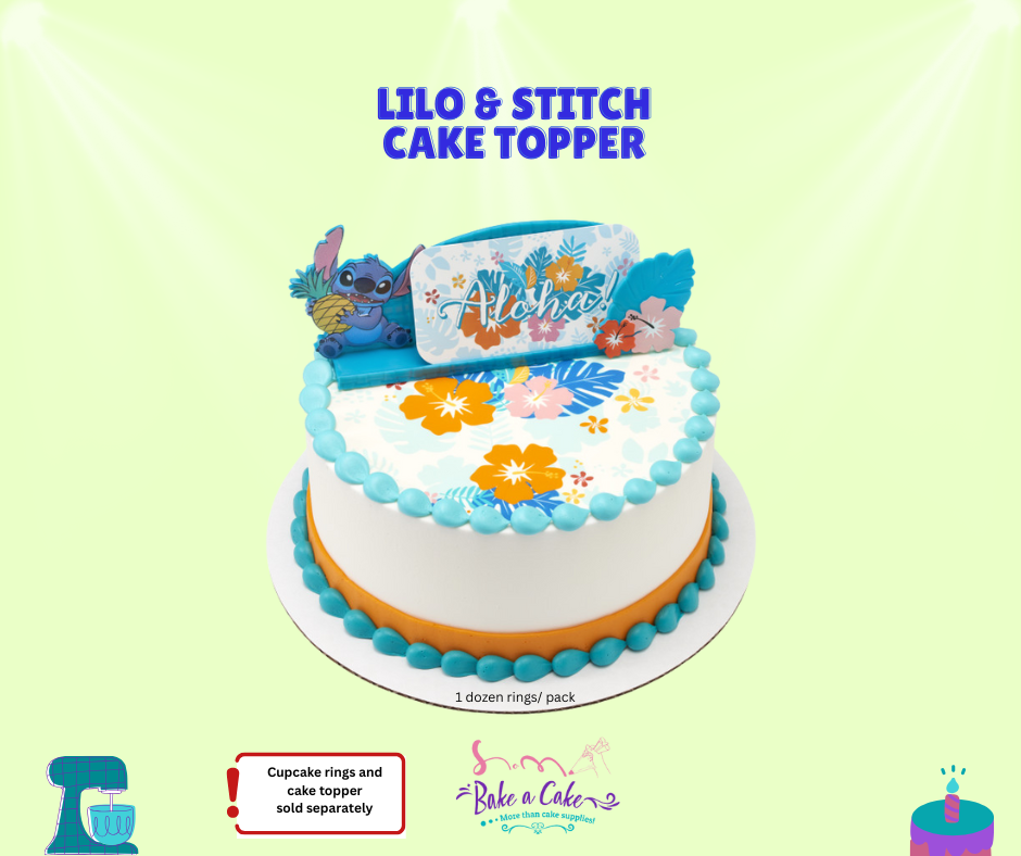 Disney Lilo & Stitch Cake Topper β Tropical Ohana Celebration