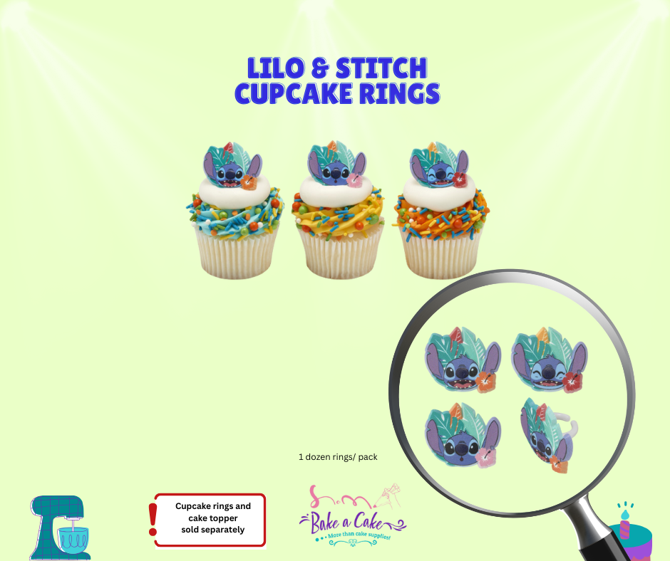 Lilo & Stitch Rings โ Perfect for Cupcakes, Donuts & Cakes