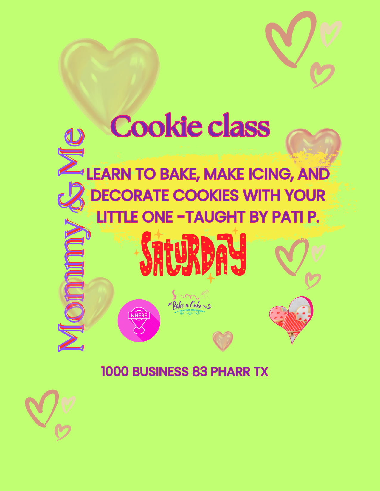 Valentine’s Cookie Decorating Class for Kids & Parents