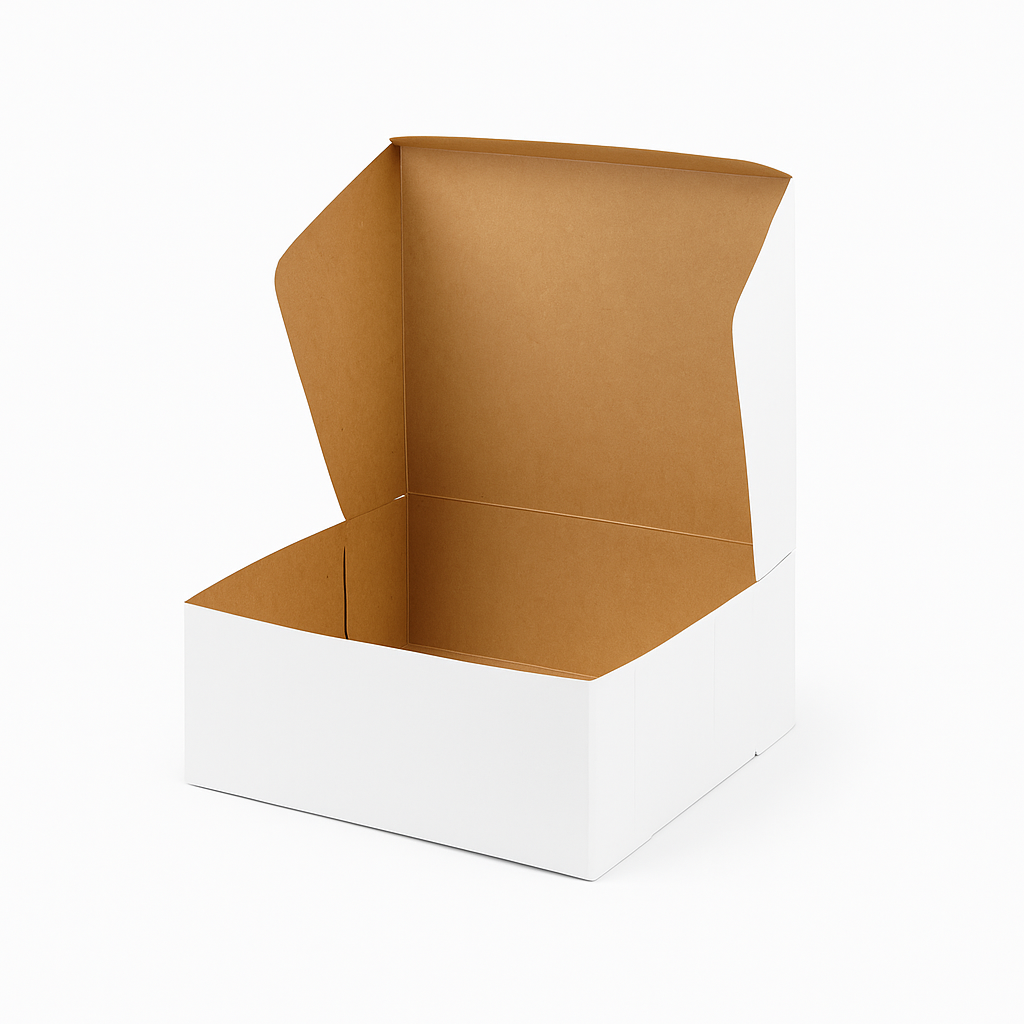 White Cake Box-SOLD IN PACKS OF 12