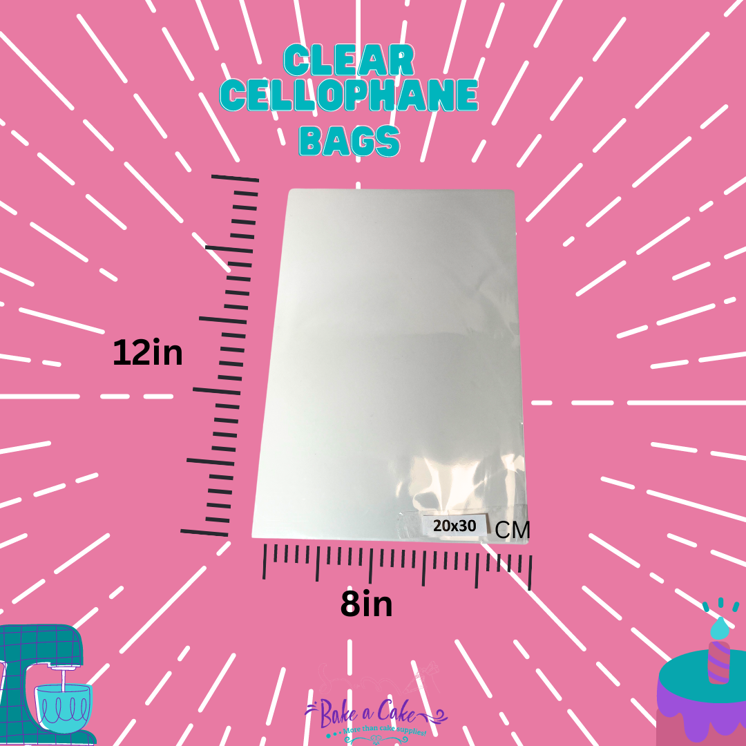 Package your sweet treats with style using these clear cellophane bags, sized at 20x30 cm (7.87 x 11.81 inches). Perfect for cookies, candy, baked goods, and party favors. Made from food-safe, high-clarity material for a clean and professional look. Each pack includes 100 bags—great for parties, gifting, or small business packaging. Easy to fill, seal, and display!