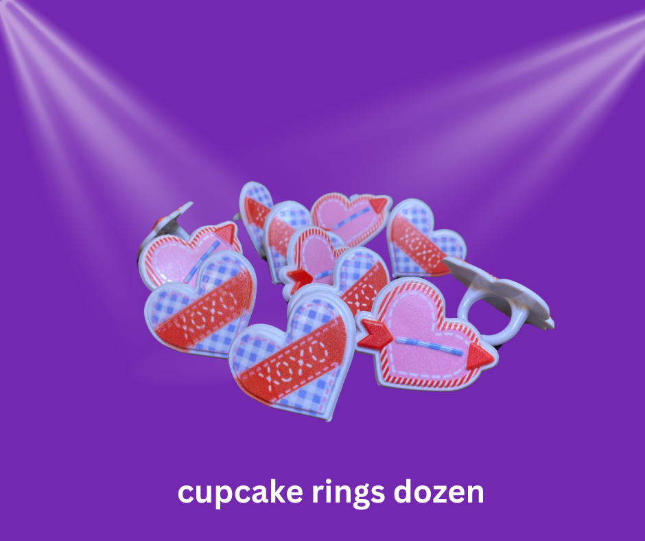 ❤️ Heart Shaped Rings for Cupcake Decorations ❤️
