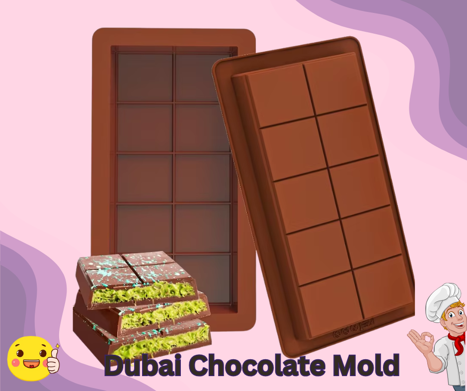 Dubai Chocolate Bar Silicone Mold
