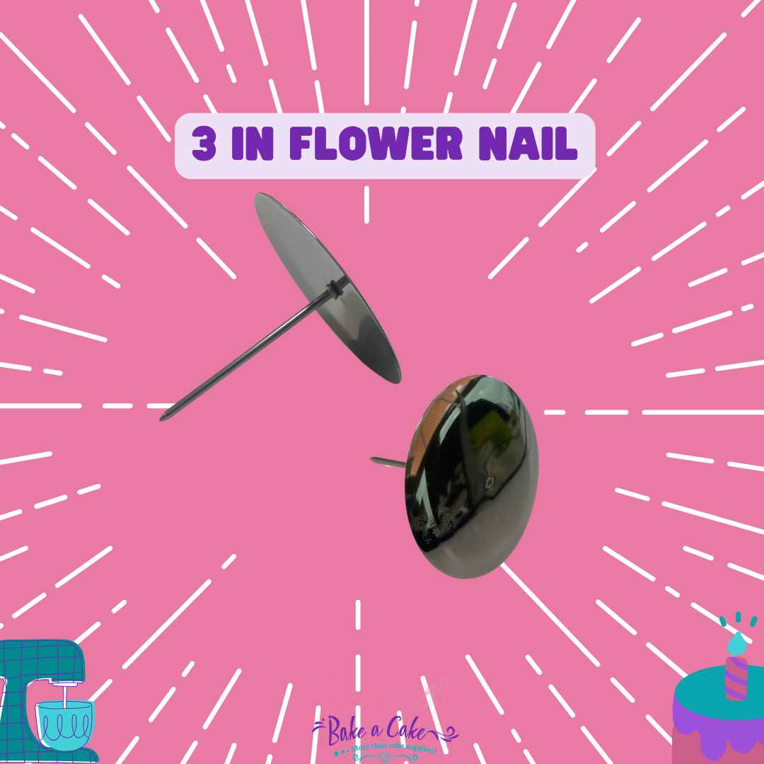 Great tool for your buttercream flowers. You can use these with any pipeable icing. 3in round diameter for larger flowers. 3in flower nail