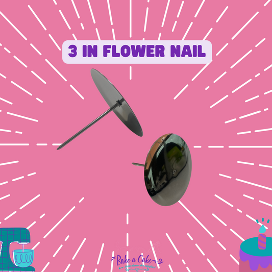 Great tool for your buttercream flowers.  You can use these with any pipeable icing.  3in round diameter for larger flowers. 3in flower nail