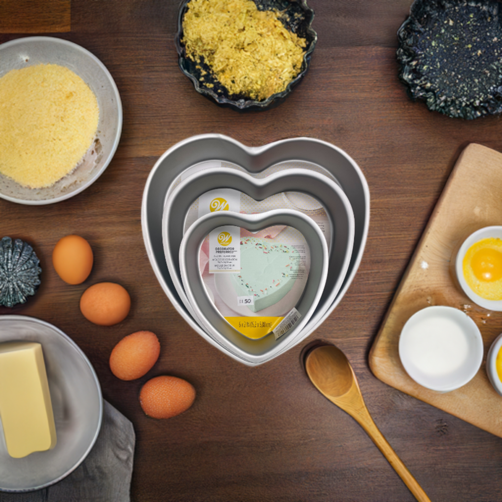 Wilton Brand Heart Pans