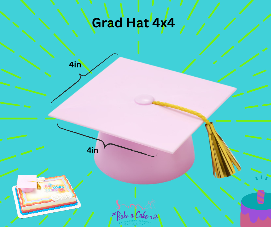 Grad hat cake decoration