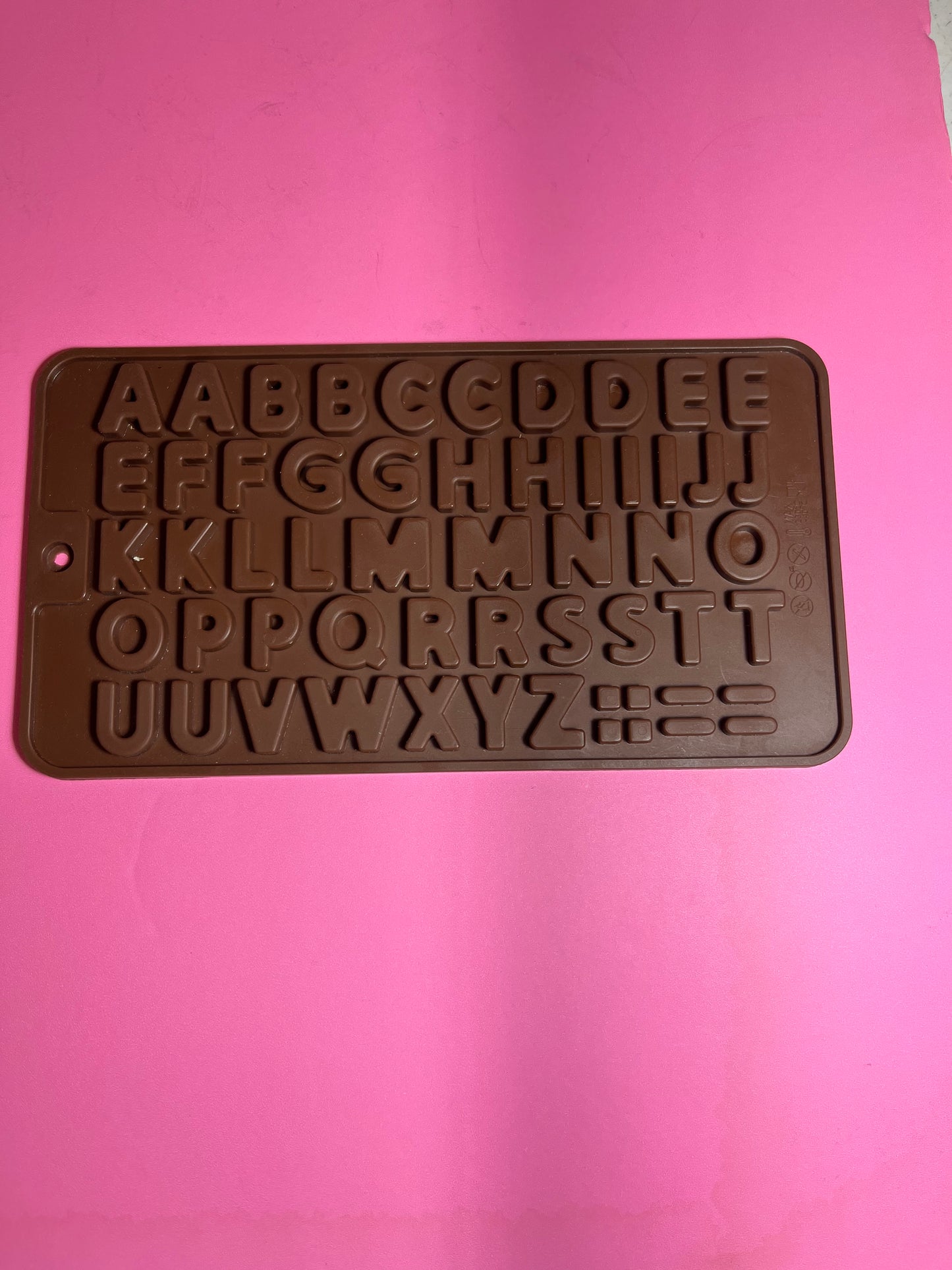 Molde de silicon Abecedario doble