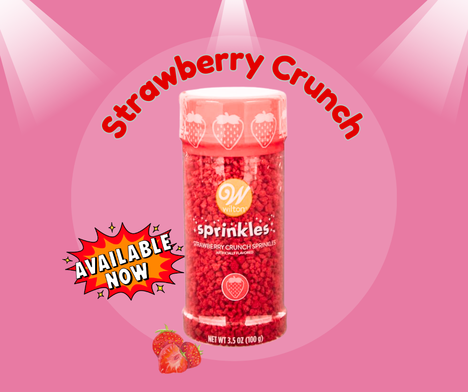 3.5oz strawberry crunch perfect to bake a cake with, or decorate it.