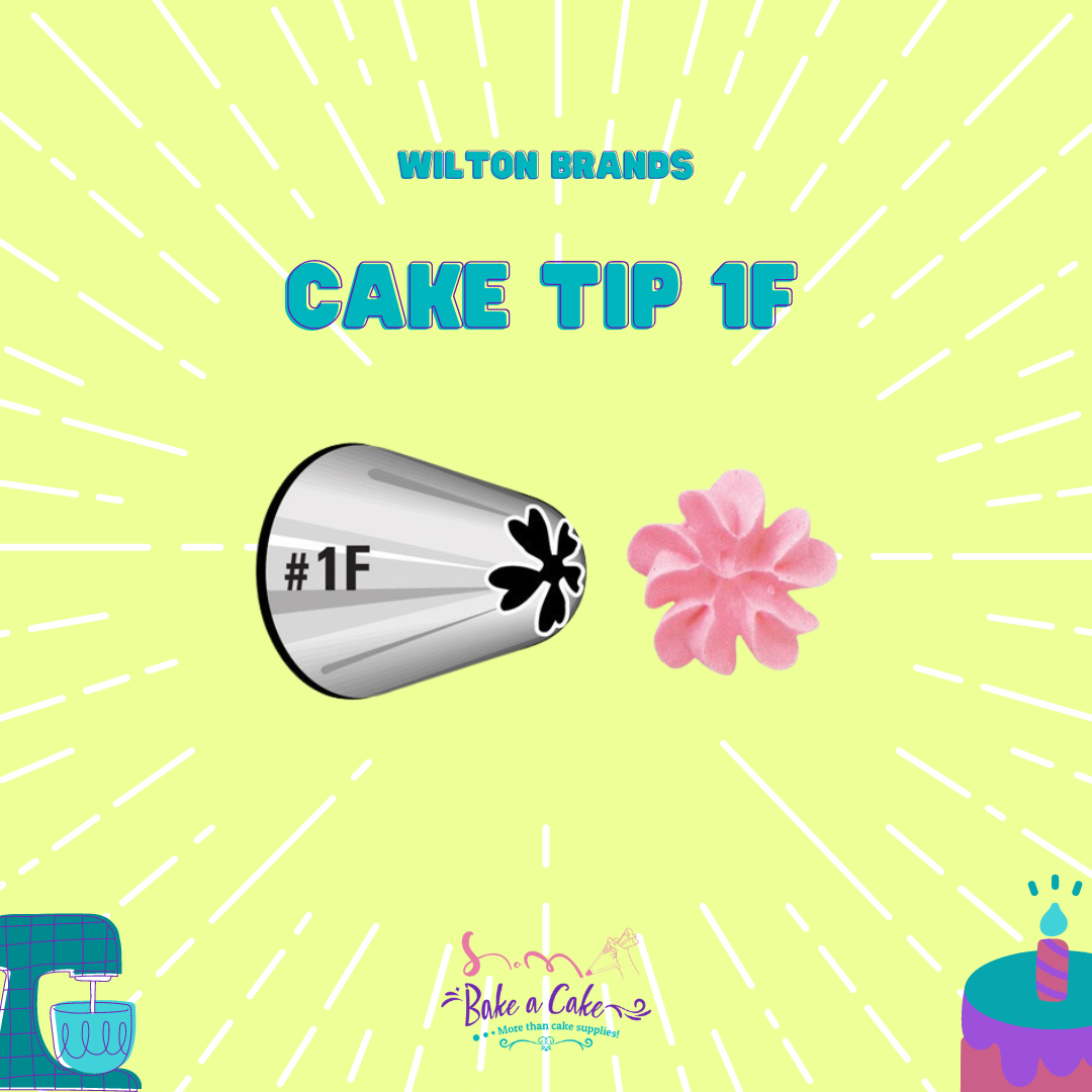 Wilton's tip 1F is a must have in a bakers cake arsenal. Perfect for a floral cupcake bouquet or cakes.