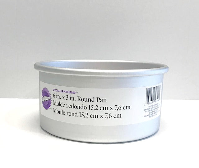 Anodized aluminum baking pan. Straigh edges make great for baking layered cakes. May be used to make ice cream cakes, and brownies too.