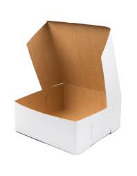 White Cake Box-SOLD IN PACKS OF 12