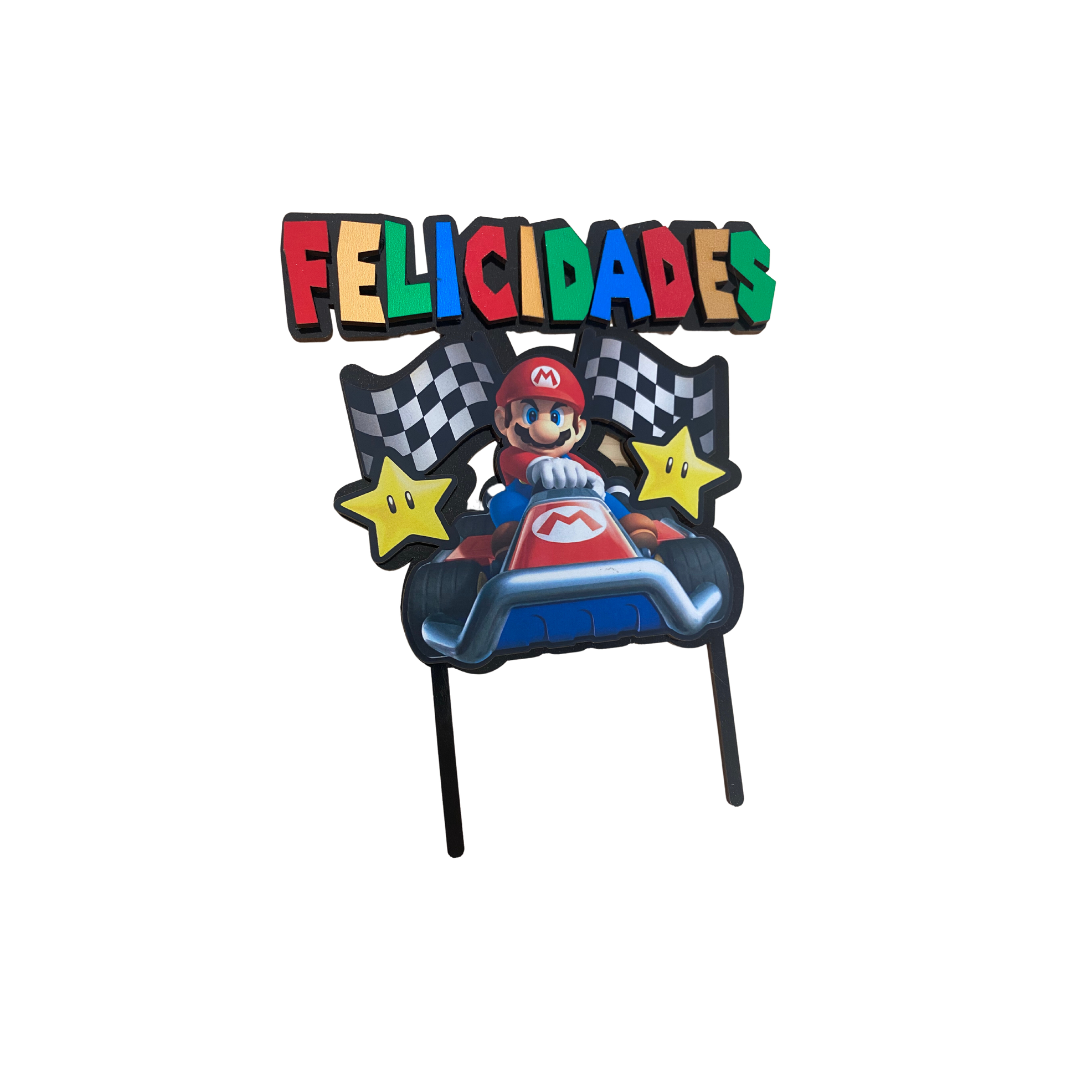 Race Kart Cake Topper