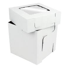 Durable corrugated boxes with a window top for showcasing and transporting your cakes. These versatile boxes can be adjusted to heights of 8, 10, or 12 inches. No cake is too tall for these boxes. Elevate your cake presentation with these boxes.