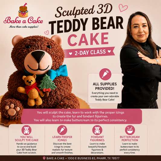 3D Sculpted Bear Cake -TWO Days 100% en Español