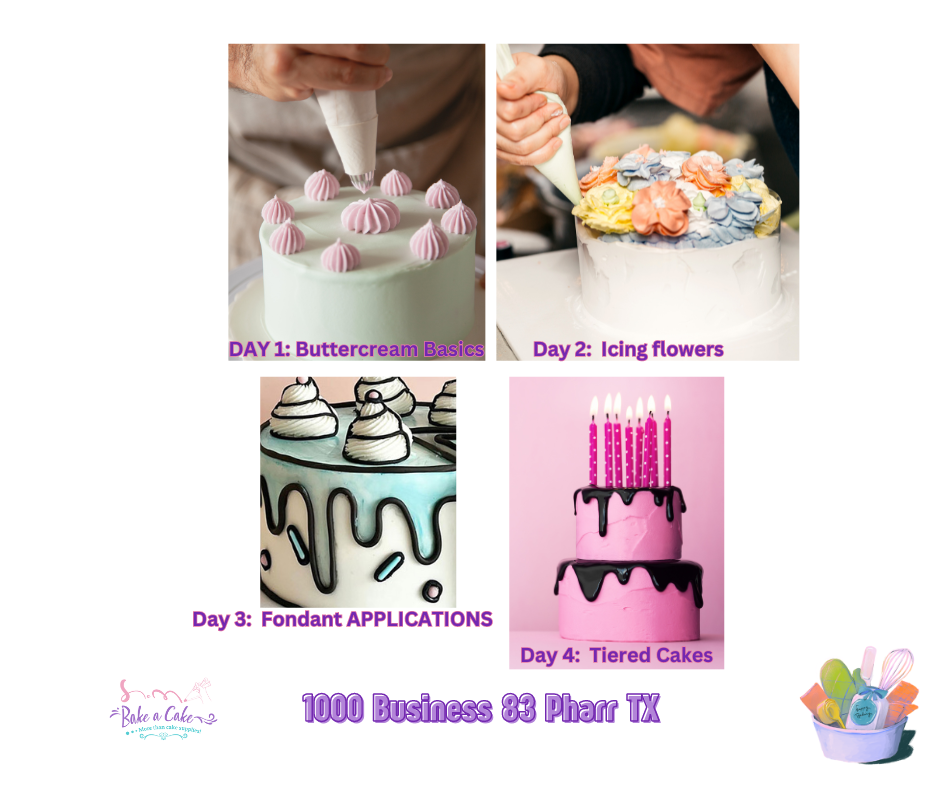 4 DAY Cake Camp- For Beginners AM OCTOBER 21ST