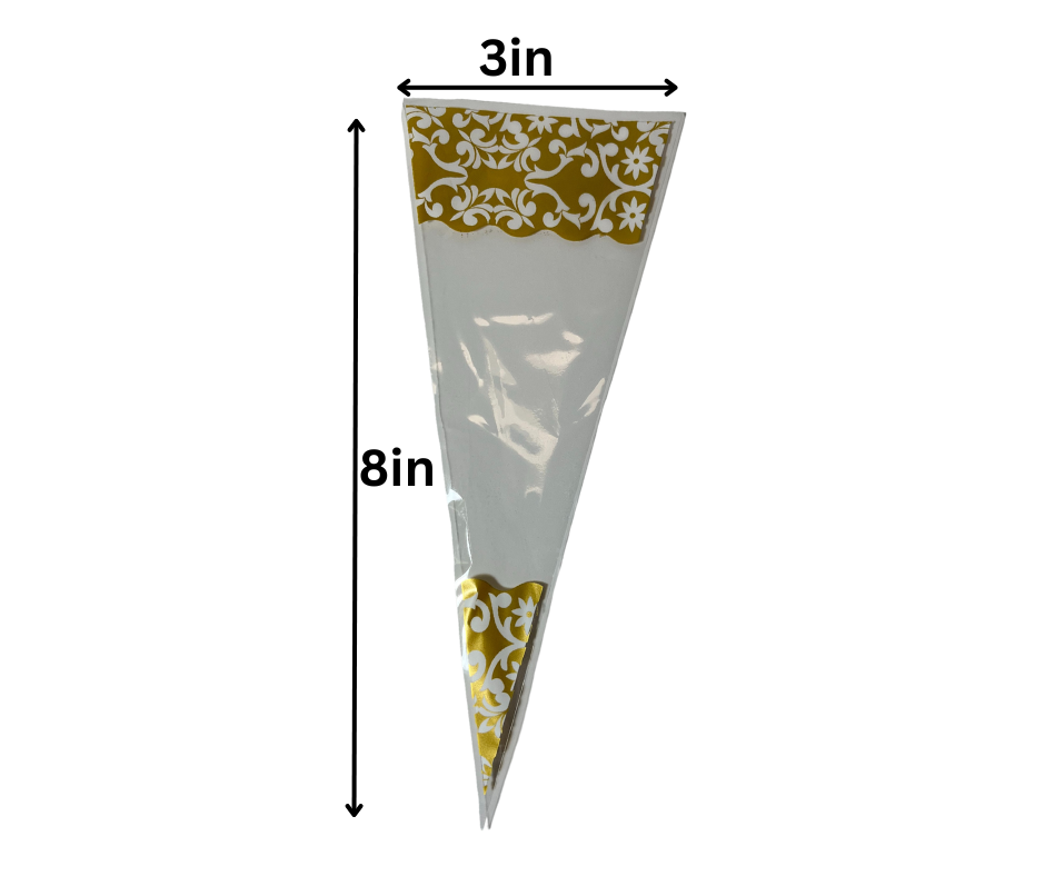 Cellophane Cone shape candy bag – Bake a Cake
