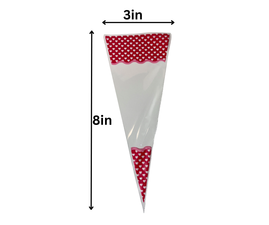 Cellophane Cone shape candy bag – Bake a Cake