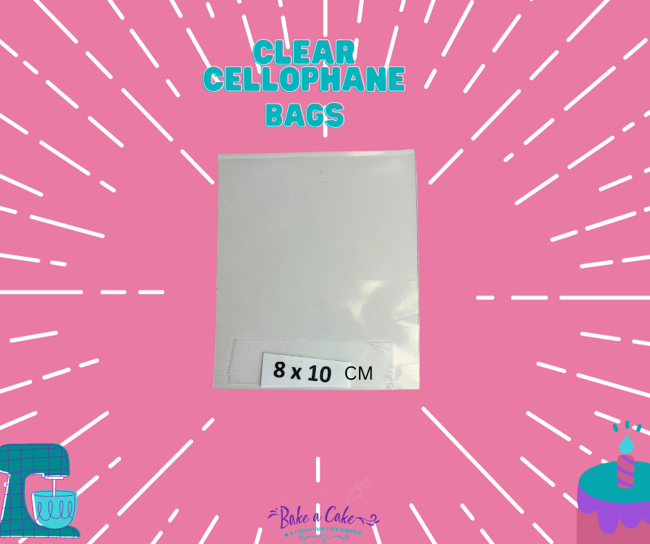 For invitations or sweet treats.  Cellophane bag 3x4 inches