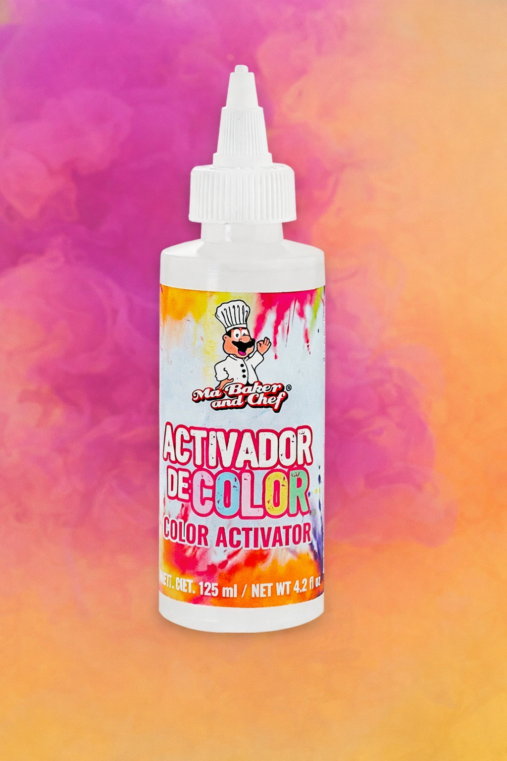 125 ml bottle of color activator liquid used to dissolve edible powder colors and luster dust for painting on fondant, cookies, chocolate, and cake decorations