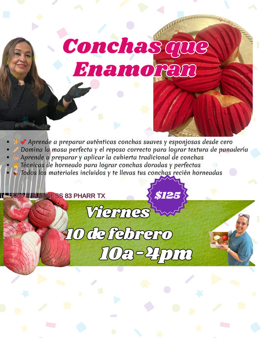 Conchas Que Enamoran, clase de pan con Vero 04/10 PM