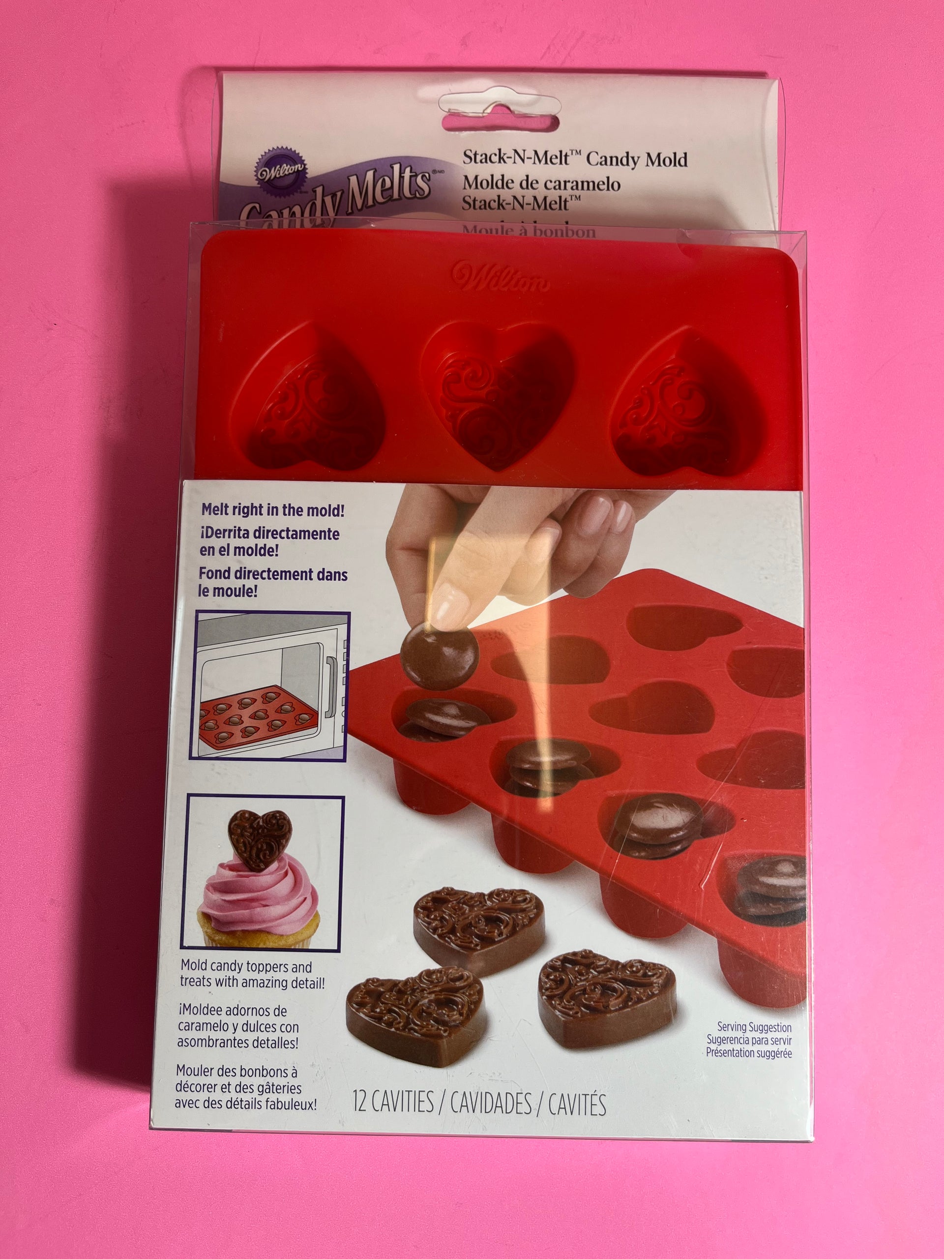 Wilton Mini Hearts Silicone Mold, 12-Cavity - Heart Shaped Mold