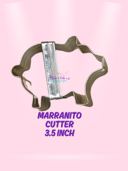 3.5" Marranito Cookie Cutter – Traditional Pig Shape