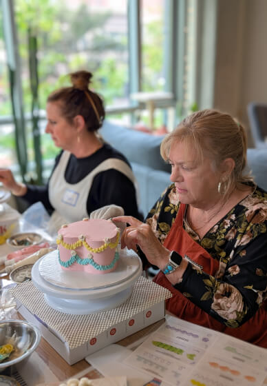 Relaxed baking and decorating classes for adults 65+ and Winter Texans. Easy projects, all supplies included. First Friday monthly at Bake A Cake in Pharr, TX.