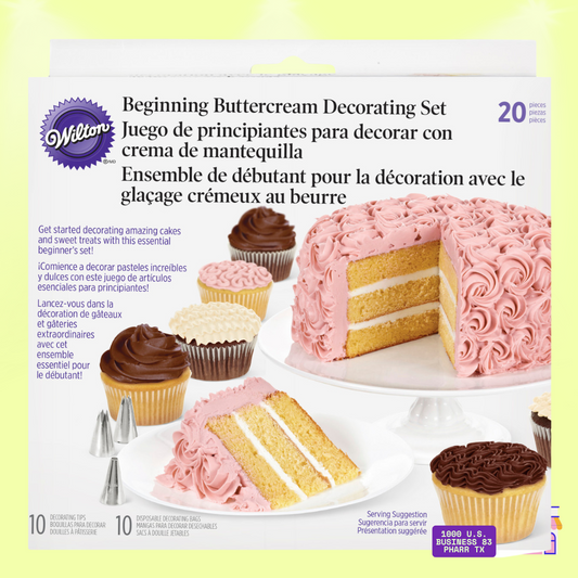 Wilton Beginning Buttercream Decorating Set – 20 Pieces