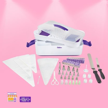 Wilton 48-Piece Cake Decorating Set with Caddy