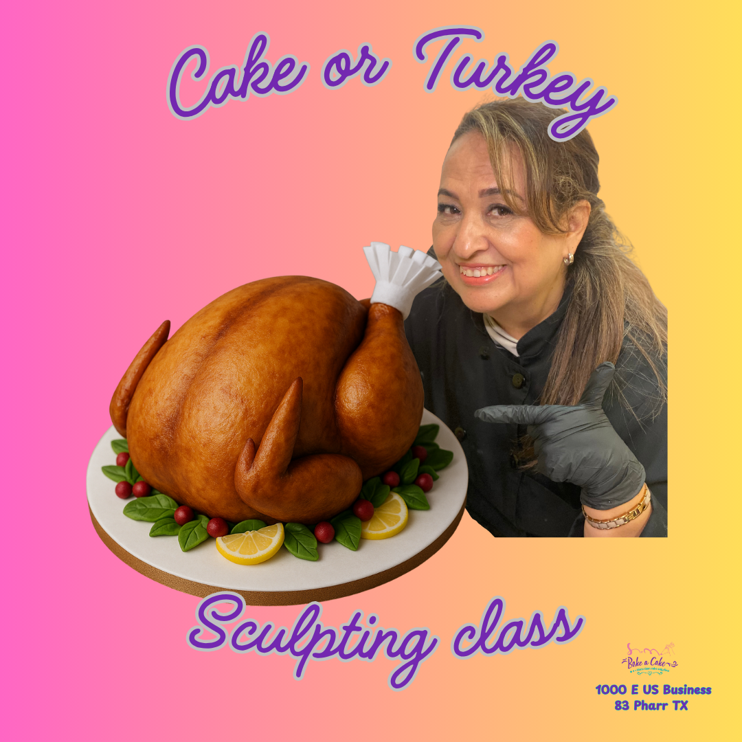 🦃 Turkey Sculpting Cake Class- 2-Day Workshop 11/21