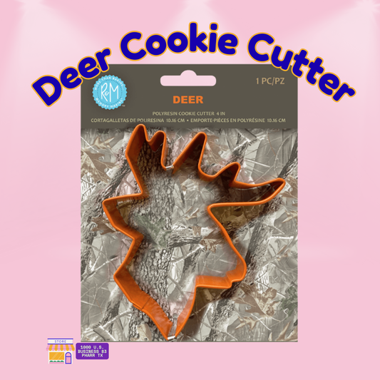 Deer Cookie Cutter – 4" Polyresin Coated Steel