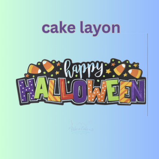 Happy Halloween Cake Topper – Pack of 3