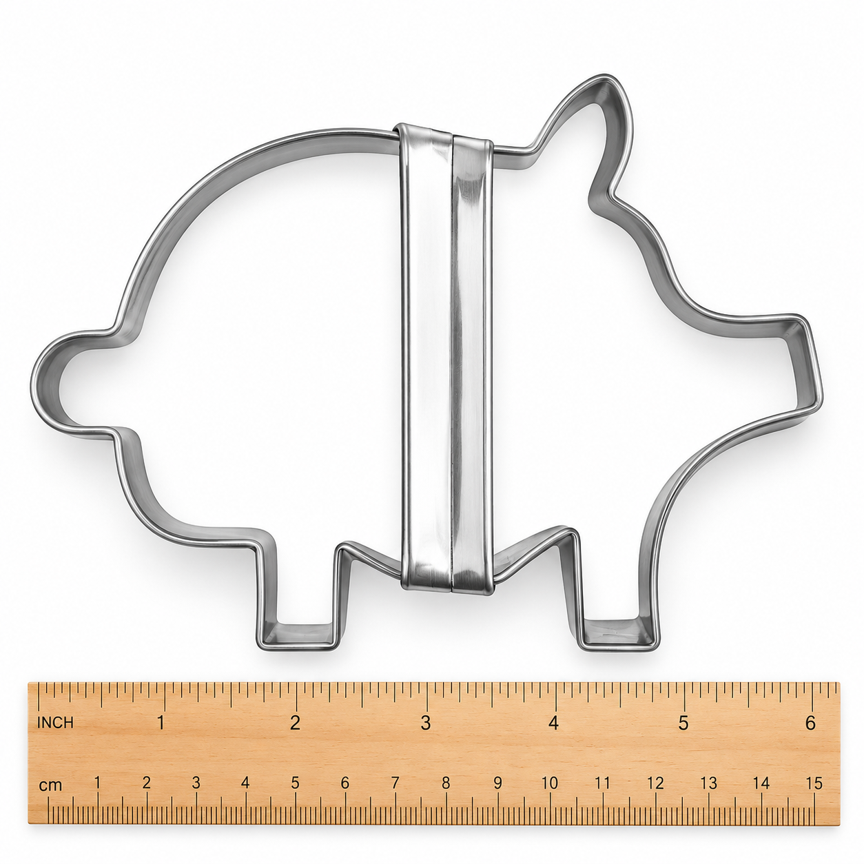 Stainless Steel Marranito Cookie Cutter – 5.8 Inch Gingerbread Pig Shape for Mexican Pan Dulce