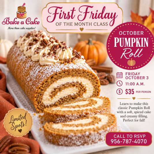 Monthly Friday Class October:  Pumpkin Roll