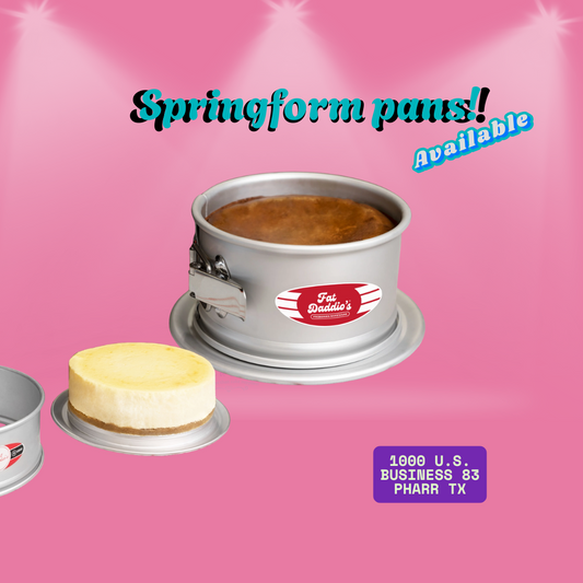 Fat Daddio’s 3" Springform Cheesecake Pan | Nonstick Anodized Aluminum Bakeware