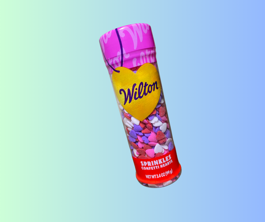 Wilton Confetti Hearts Sprinkles Mix Bottle 3.4oz - Perfect for Valentine's Day! 🌸