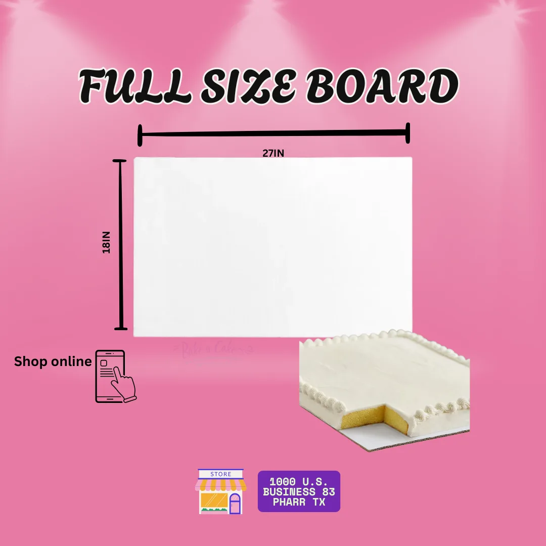 Full-Size Cake Boards 27x18 – Pack of 5