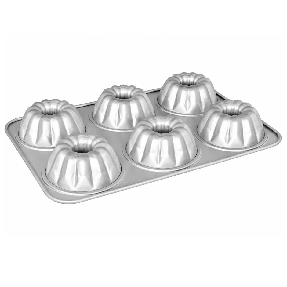 Fat Daddio’s 6-Cavity 4” Fluted Pan – Professional-Grade Bakeware