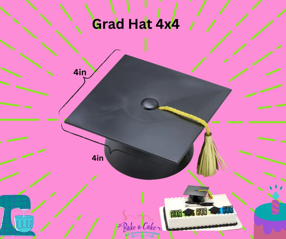 Grad hat cake decoration