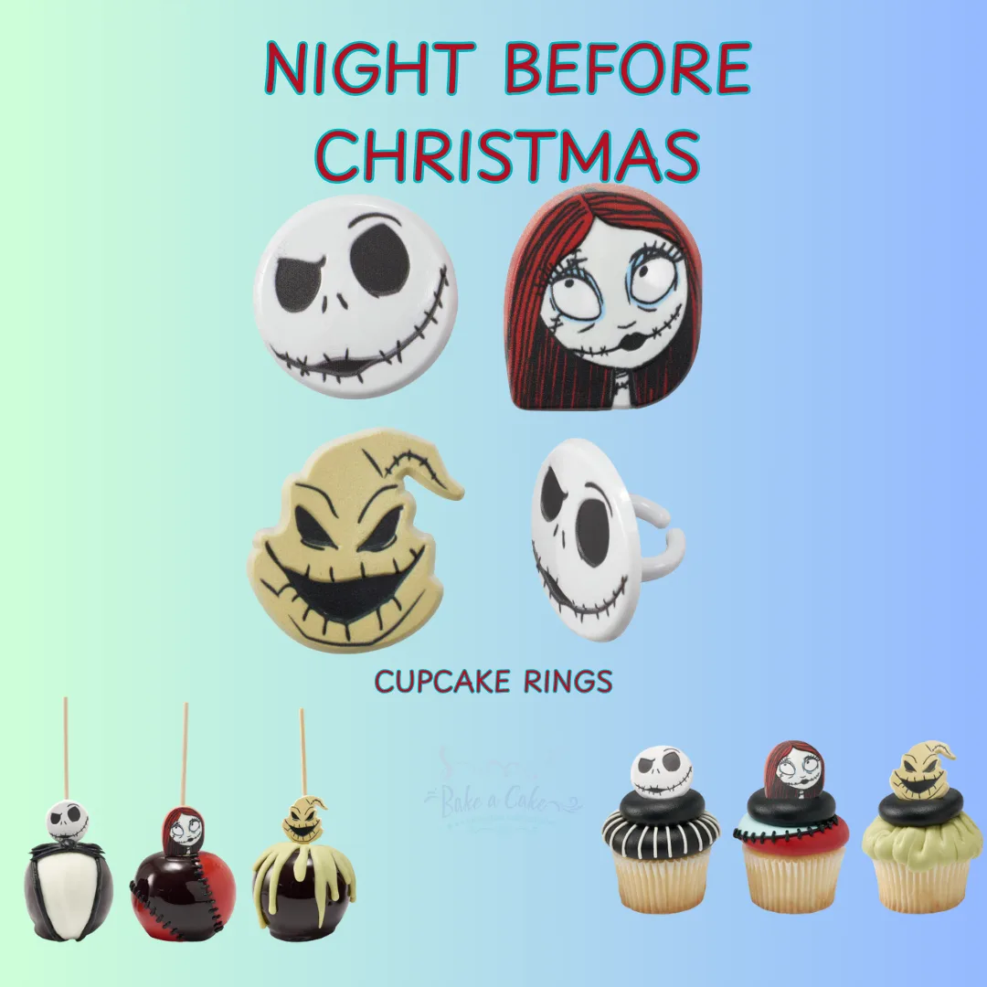 Disney Tim Burton’s The Nightmare Before Christmas Cupcake Rings – Sold by the Dozen
