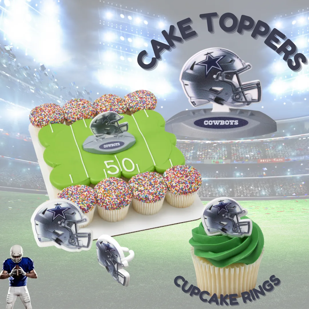 Dallas Cowboys Cupcake Rings