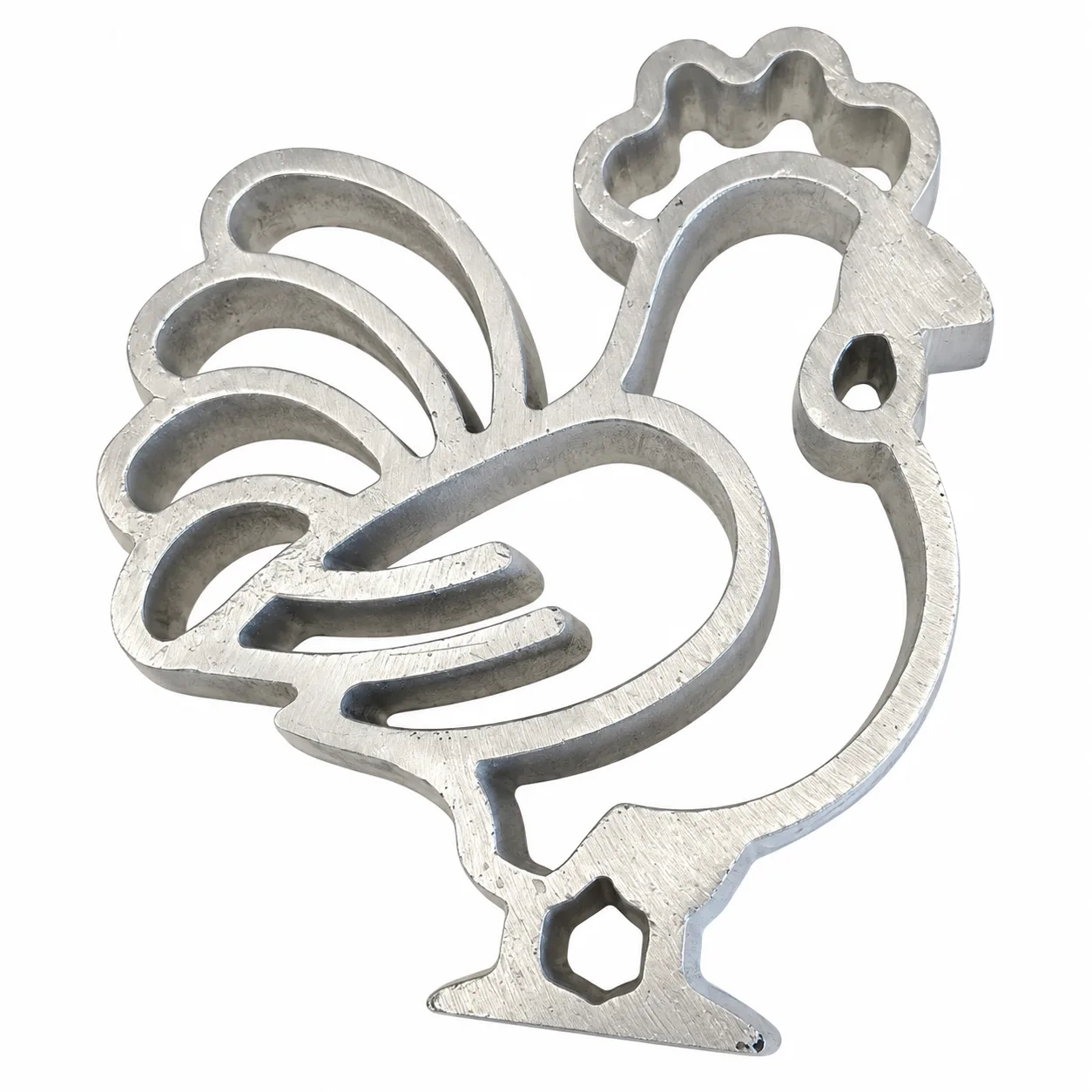 Gallito Buñuelo Mold 6" with Handle | Rooster Mold